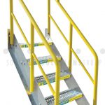 Steel modular step ladders stairs industrial walkways