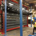 Steel pipe tubing storage vertical lifts