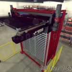 Steel plate storage automatic vertical lift machine