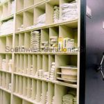 Steel storage cubbies adjustable bin shelving