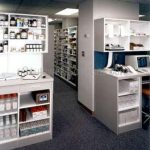 Sterile compound lab cabinets storage shelving rx casework