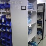 Sterile core spd hospital high capacity rolling shelving moving plastic bin storage