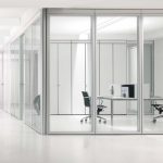 Storage cabinets solid glass office walls
