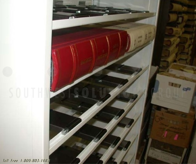 Deed And Docket Book Roller Shelving Government Courthouse Storage