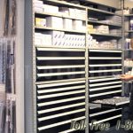 Storage shelving with drawers racks parts tools