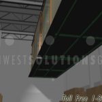 Storing overhead rack cart ceiling lifts