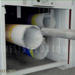 Storing printing cylinders sleeves hollow cores vertical carousels