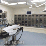 Surgical room stainless casework cabinetry healthcare storage