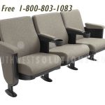 Swing away swivel chair auditorium seating