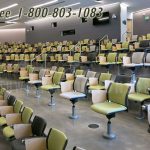 Swing away swivel seating university school chair