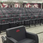 Team sports meeting room auditorium furniture chairs fixed seating arkansas