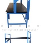 Technical bench desk adjustable upper shelf sit stand