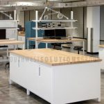 Technical lab furniture bench custom sized