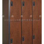 Temporary secure storage lockers for employees