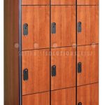 Temporary secure storage lockers for offices