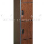 Temporary secure storage lockers for retail employees