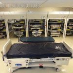 Three hospital bed lift vertical storage healthcare