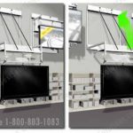 Tilt n store big screen storage