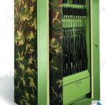 Times 2 gun storage cabinet high capacity rotating locking cabinet storage system weapon rack aurora richards wilcox x2 two time