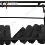 Tire rack lift and store storage system auto car tires