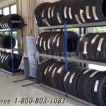 Tire rack shelving storage auto parts