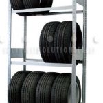 Tire storage galvanized rack mezzanine shelf space saving