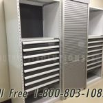 Tool crib storage drawer shelving system