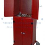 Tool storage cart with 109 piece tool holder set wm