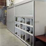 Tool storage locking secure shelving