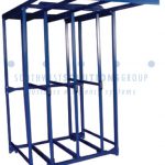 Tool storage pull out frame shadowing rack