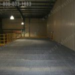 Top level mezzanine industrial warehouse storage space