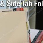 Top tab and side tab two tab file folders