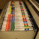Top tab pendaflex folders alphabetic filing labels colored labeling