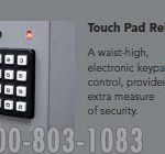 Touch pad release industrial rotary storage cabinet security keypad