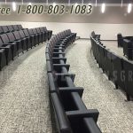University auditorium swivel swing away chair