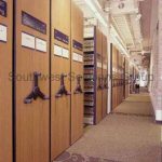 University law library compact mechanical assist high density shelving