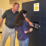 University smart package locker systems electronic