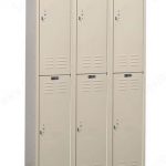 Used pre owned metal lockers 2 tier wardrobe texas