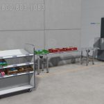 Vertical buffer module supply storage assembly line