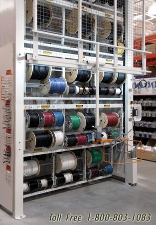 Motorized Wire Spool Storage Carousels