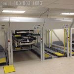 Vertical storage lift hospital bed maintenance department storage