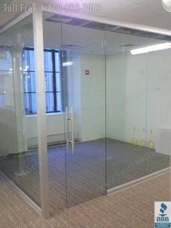 Frameless Glass Wall Office Fronts & Conference Rooms | Curved Interior  Glass Wall System