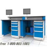 Wall mount workstation computer desk