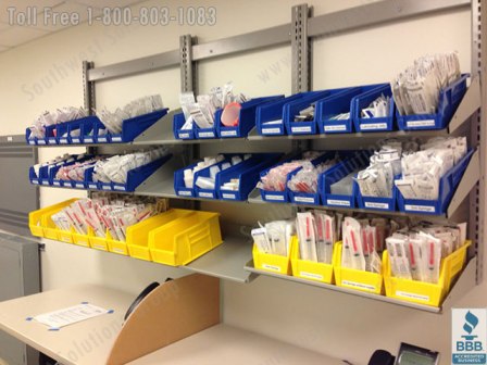FrameWRX Plastic Bin Pharmacy Shelving for Storing Pharmaceuticals & Drugs