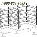 Wall mounted shelving without stanchions storage industrial library