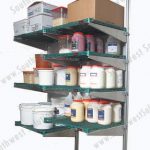 Wall mounted wire shelving for storage