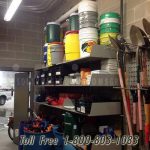 Wall pegboard tool crib storage racks