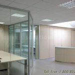 Walls integrated storage cabinets glass walls