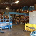 Warehouse mezzanine catwalk steel shelving