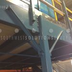 Warehouse mezzanine storage system